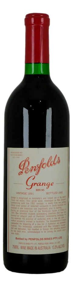 Penfolds Bin 95 Grange 1991 (1x 750mL) SA.