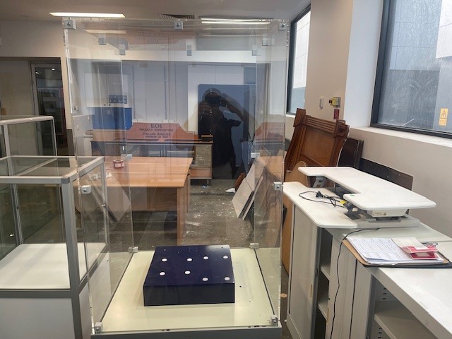Perspex Cabinet on Metal Stand