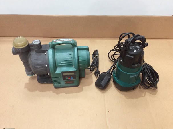 Ferrex GFP1101 Garden Pump&Gardenline BG-DP 7835 Dirty Water Pump (Lot of 2