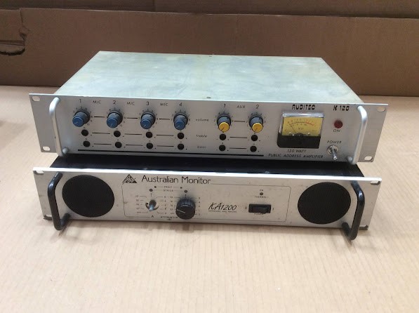 Australian Monitor KA1200 Audio Amplifier&Auditec K120 Public Address Ampli
