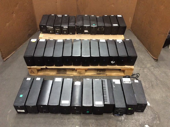 Belkin&CyberPower Mixed Brand and Model UPS (Lot of 36)