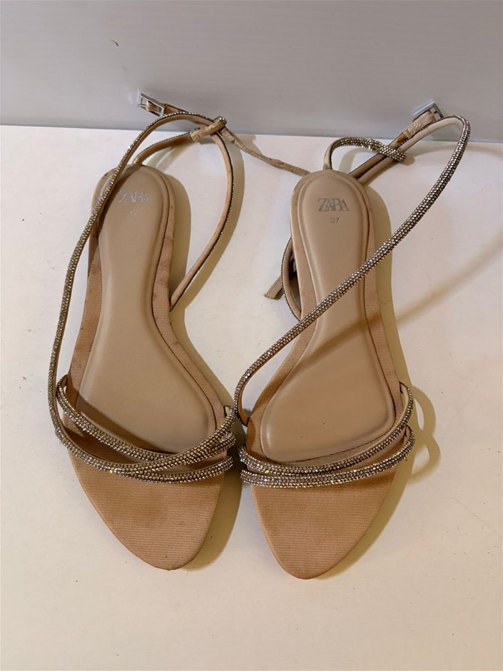 ZARA Women's Flat Sandals (Size: 37)