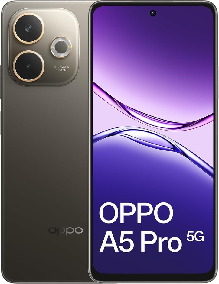 Oppo A5 Pro 5G (Mocha Brown). Buyers Note - Discount Freight Rates Apply t