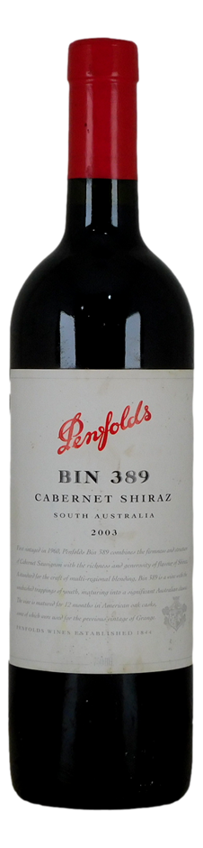 Penfolds Bin 389 Cabernet Shiraz 2003 (1x 750mL) SA.