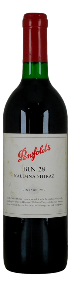 Penfolds 'Bin 28' Kalimna Shiraz 1999 (1 x 750mL) SA.