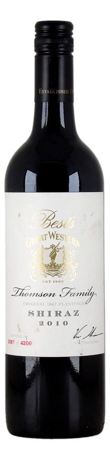 Best's Great Western Thomson family Shiraz 2010 (1x 750mL) Vic