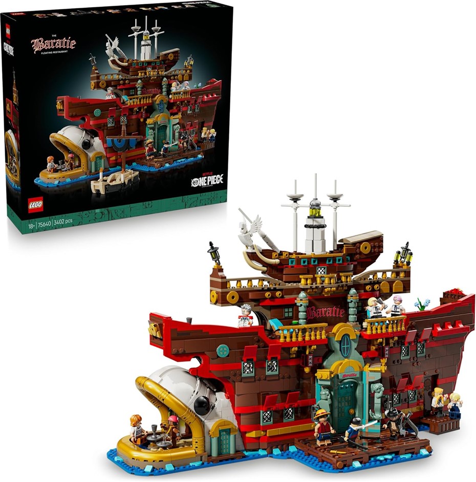 EGO® ONE Piece The Baratie Floating Restaurant (3402 pcs) Pirate Boat Adven