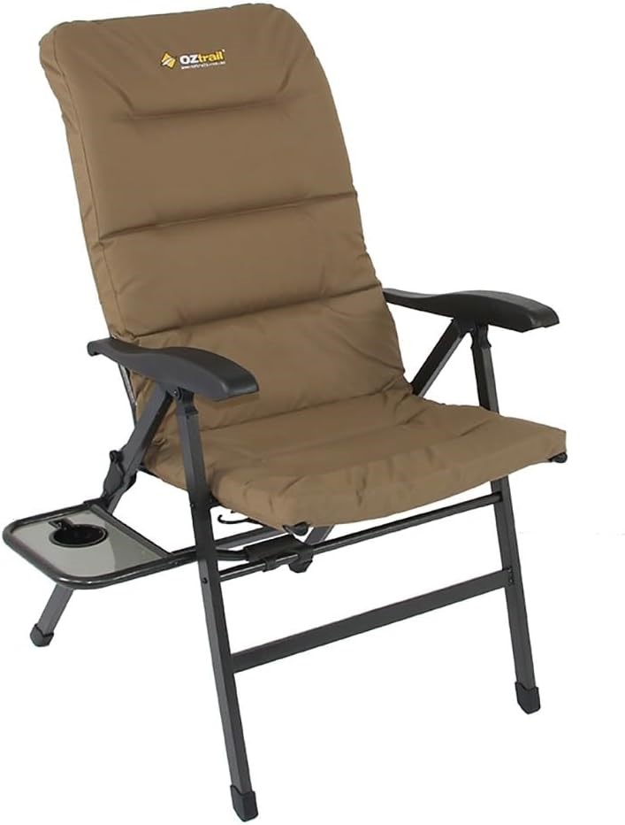 OZTRAIL Emperor 8 Position Recliner Arm Chair.