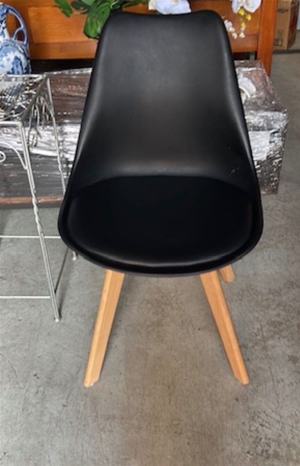 Black Retro Dining Cafe Chair