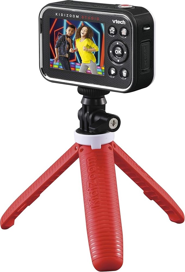 VTech KidiZoom Studio (Red), Video Camera for Children with Fun Games, Kids