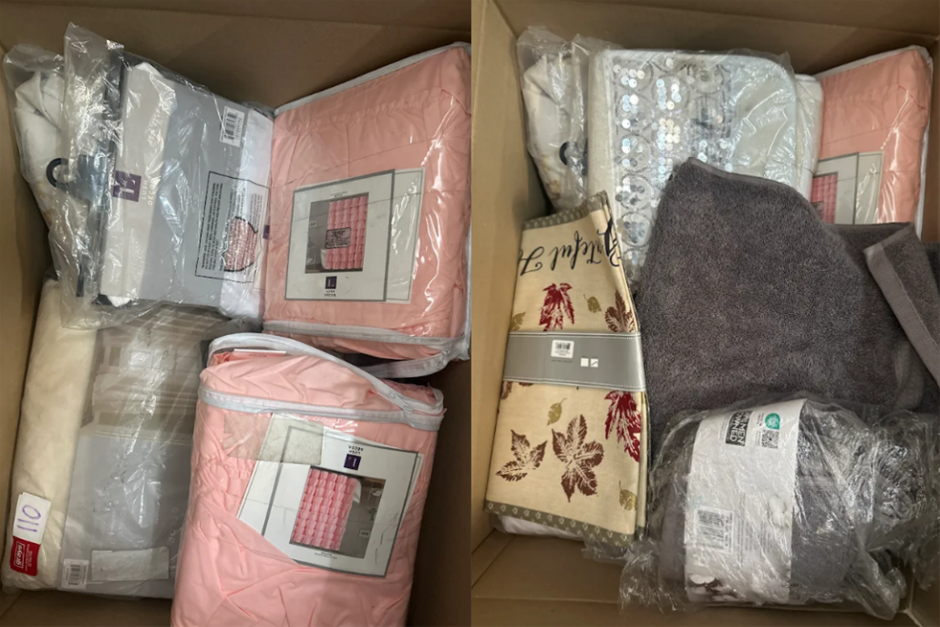 Mixed Bundle of Loose lush decor curtains, bedsheets, towels etc. (photo as