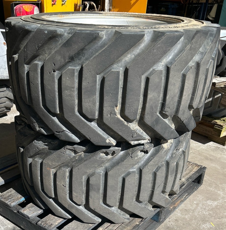 JLG  2x Used JLG 18-625NHS Access Tyres & Rims - 10 Stud - Silverwater