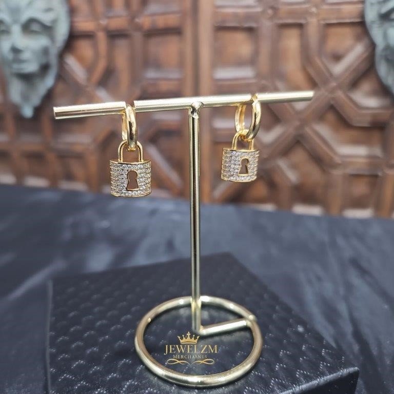22K/Italy  Gold Filled Earring -(stamped 22K/Italy)-Warranty Quality-Bonus
