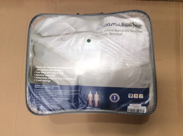 Dreamaker 9009832R Fully Fitted Bamboo Quilted Electric Blanket