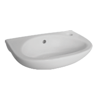 Wall Basin 400x250 1TH RH (No plug & Waste)