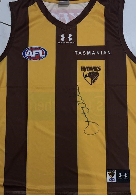 JASON DUNSTALL SIGNED HAWKS GUERNSEY