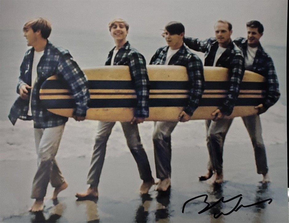 THE BEACH BOYS SIGNED BY BRIAN WILSON