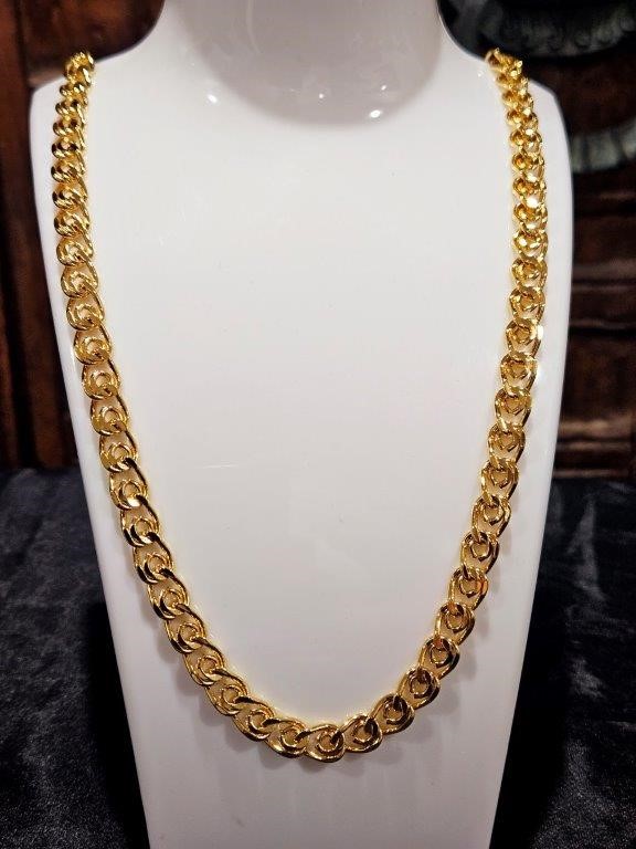 18k Italy Stamped Yellow Gold Filled Chain-Quality Guarantee-60cm