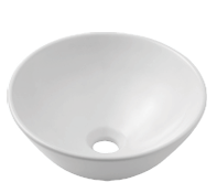 Round Counter Top Basin 350x350 0TH (No plug & Waste)