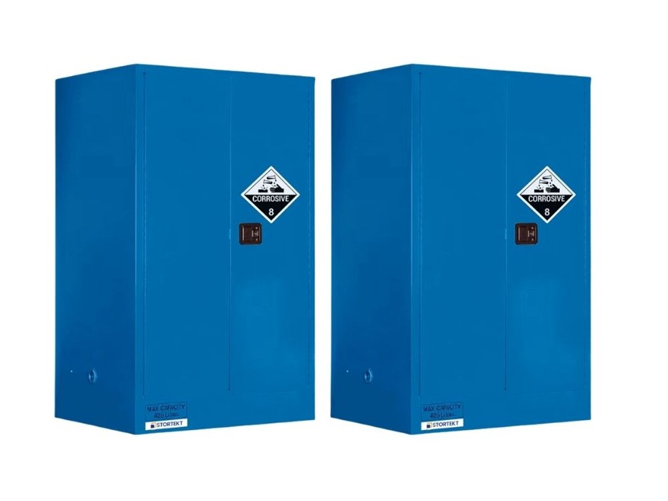 425L Metal Corrosive Goods Storage Cabinet - 2 Cabinets