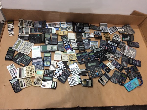 Canon/CASIO Mixed Brand and Model Electronic Calculators