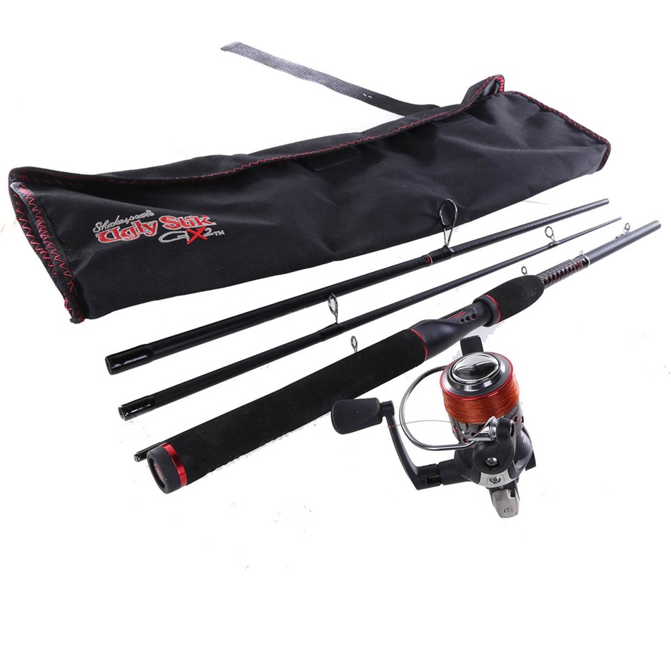 SHAKESPHERE Ugly Stik GX2 Fishing Rod & Spinning Reel Combo. N.B. Minor use