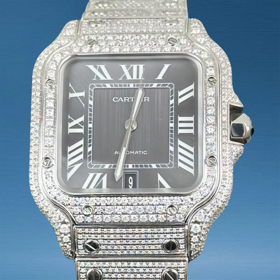 CARTIER SANTOS DE CARTIER LARGE 39.8MM STAINLESS STEEL WSSA0037 BXP & COA