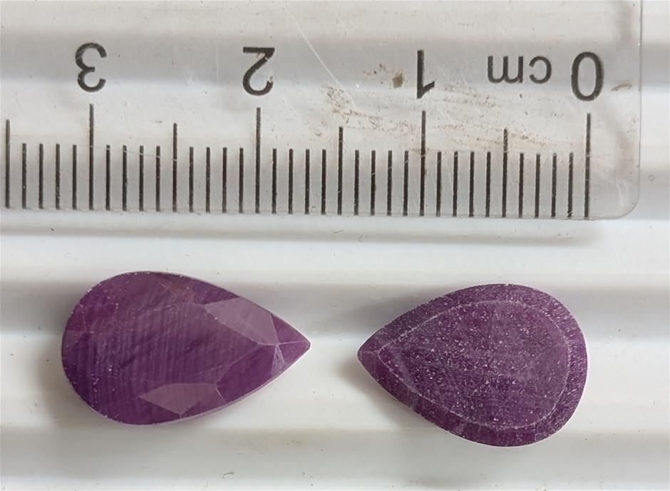 9.9 carats pear shape RUBY Gemstones