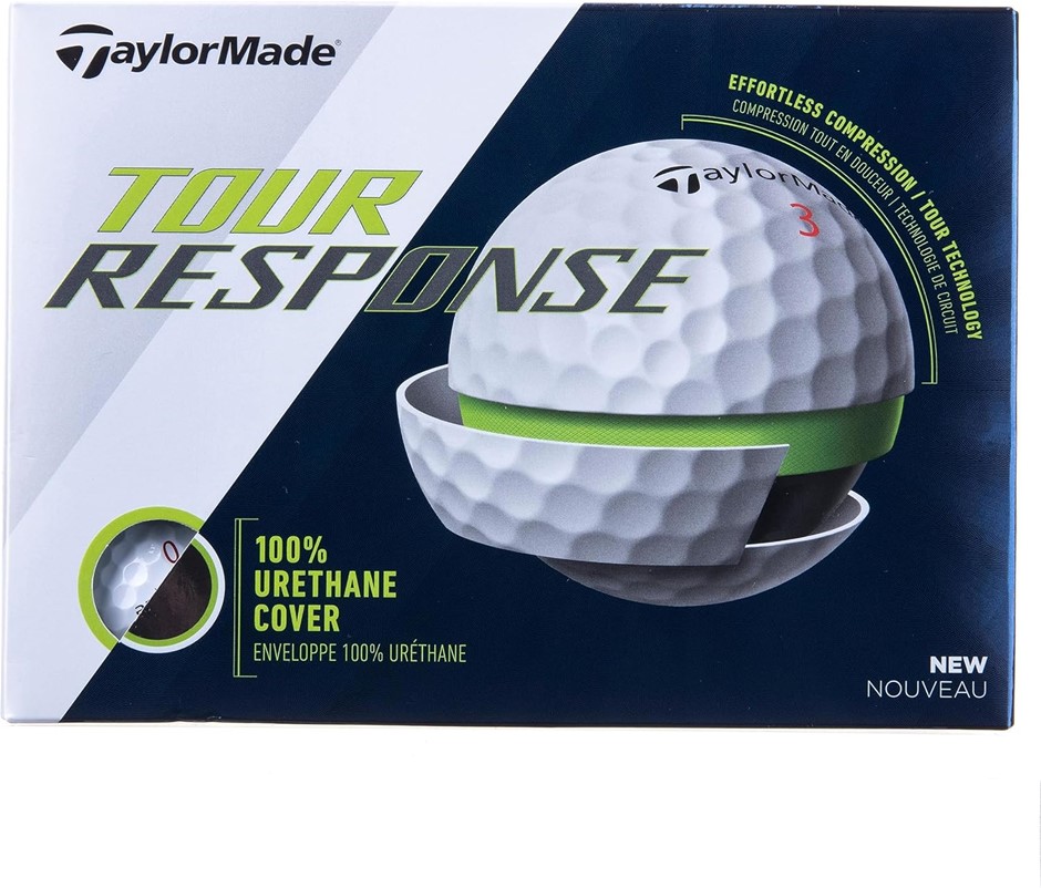 Taylormade 12 Pack Tour Response Golf Balls (2020 Version).