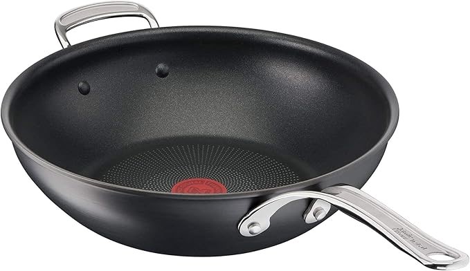 TEFAL Jamie Oliver Cook's Classic Induction Non-Stick Hard Anodised Wok Pan