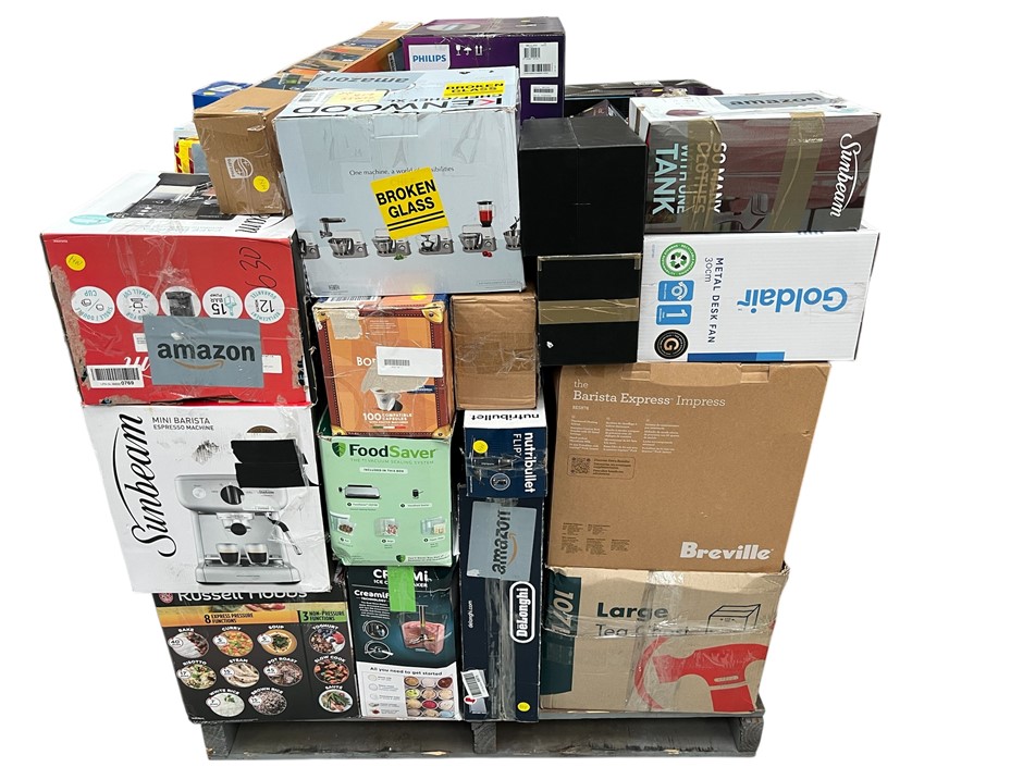 50 x Returned Assorted Kitchen and Home Appliances, comprising: