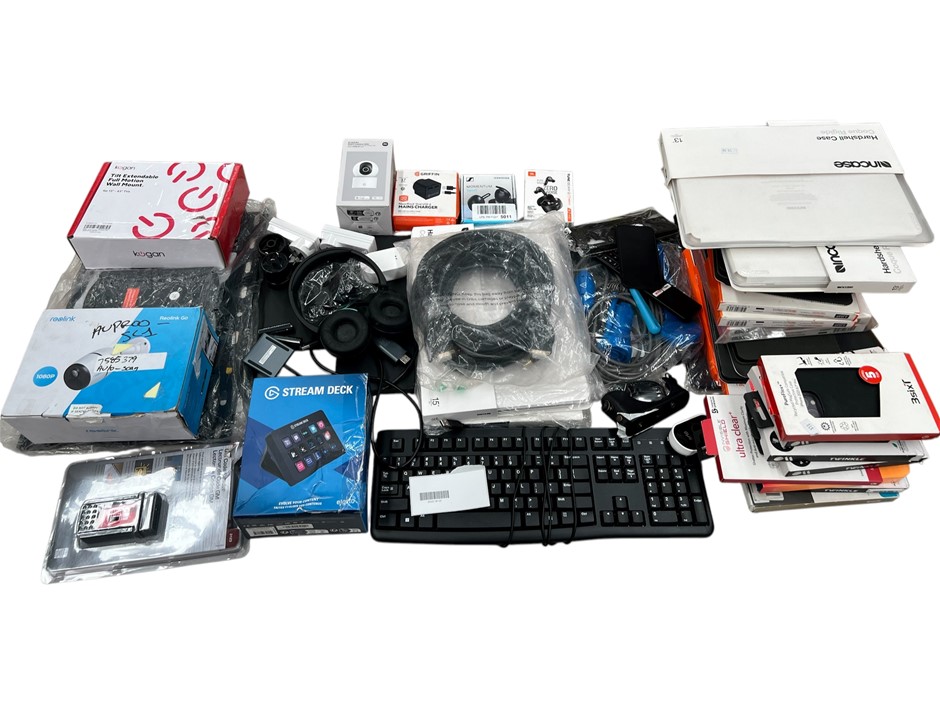 Assorted Electronics & Accessories (Big Box). NB: Products Are Untested/Con