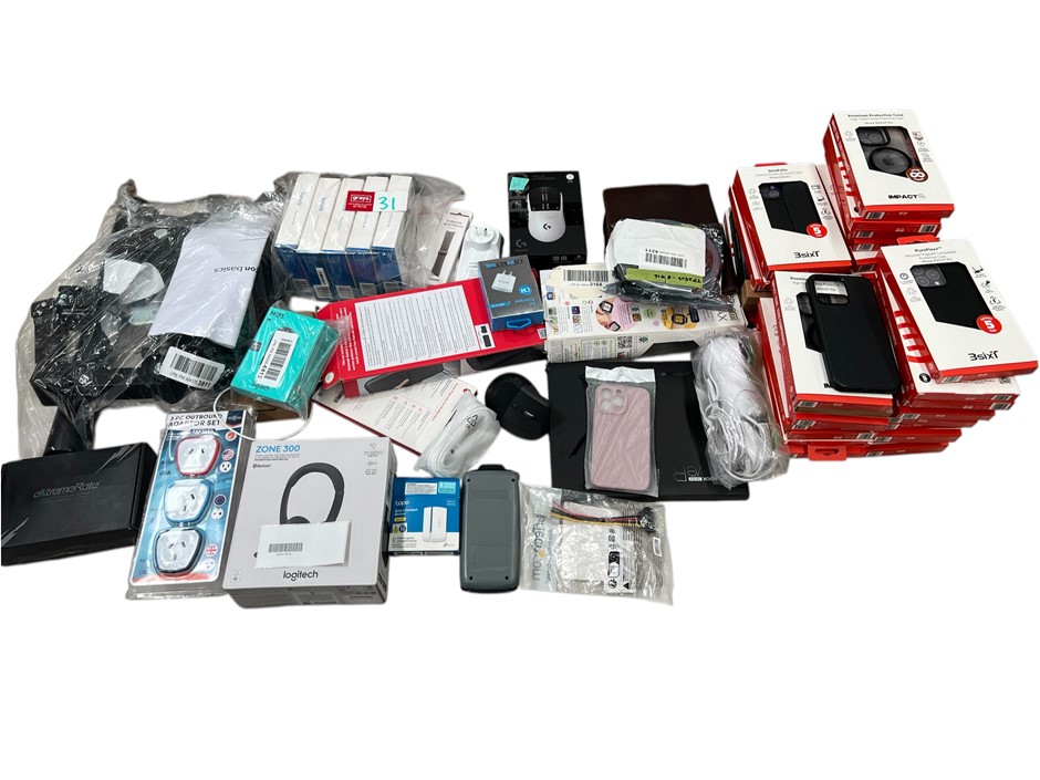 Assorted Electronics & Accessories (Big Box). NB: Products Are Untested/Con