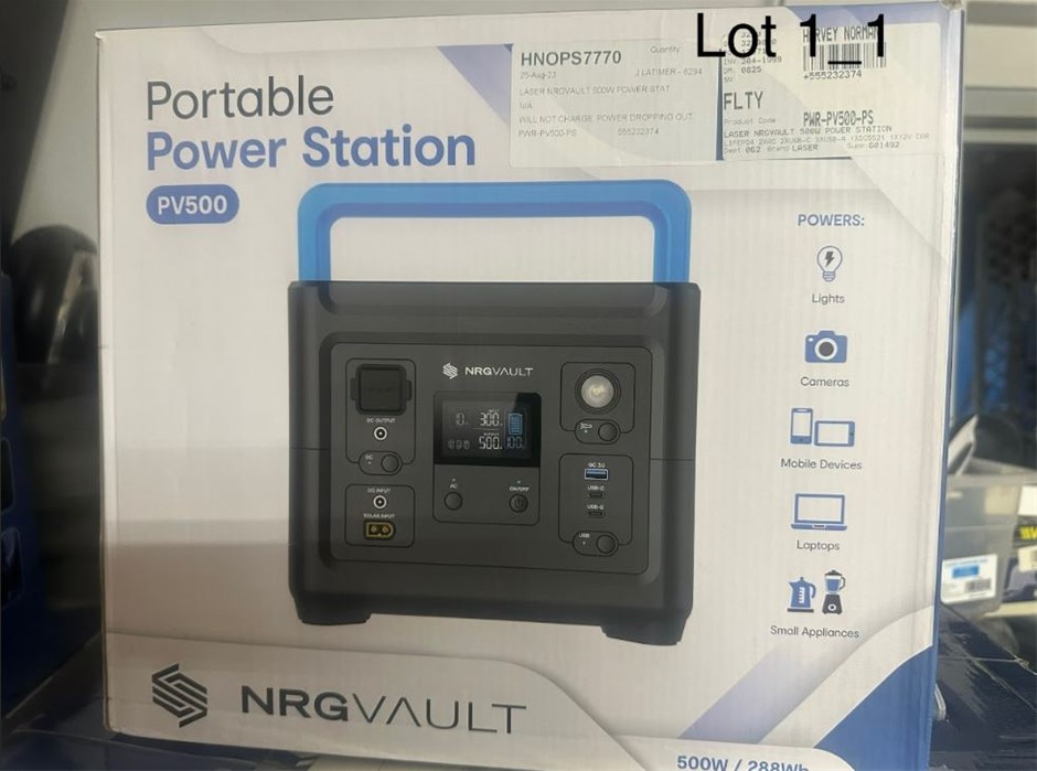 END OF LEASE SALE: Portable Power Station - PV500