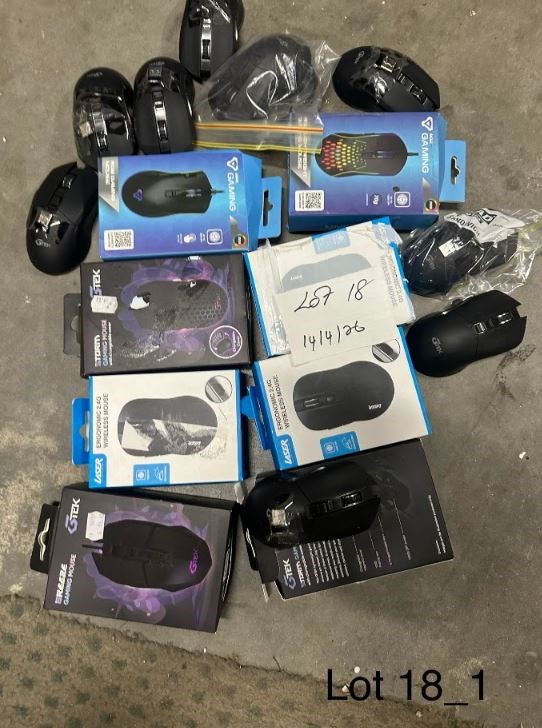 END OF LEASE SALE: Mixed lot of gaming mouse