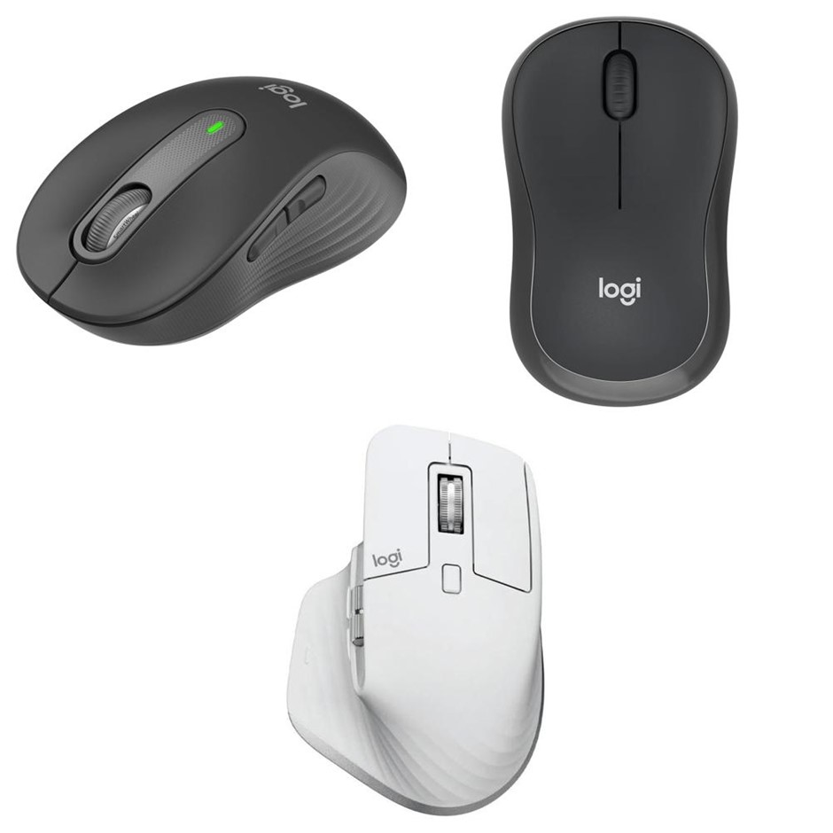 3 x Assorted Computer Mouses. 1 x LOGITECH MX Master 3S Wireless Performanc