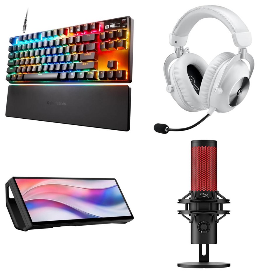 4 x Gaming Accessories. 1 x STEELSERIES Apex Pro TKL (2023) Gaming Keyboard