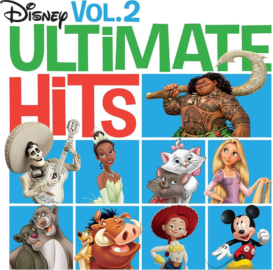 VARIOUS ARTISTS "Disney Ultimate Hits Vol. 2" Vinyl. NB: Minor Use.