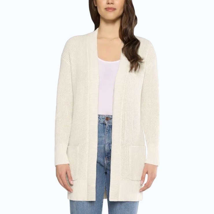 MAX&MIA Easy Cotton Cardigan, Size XL, 100% Cotton, Natural. NB: may have b