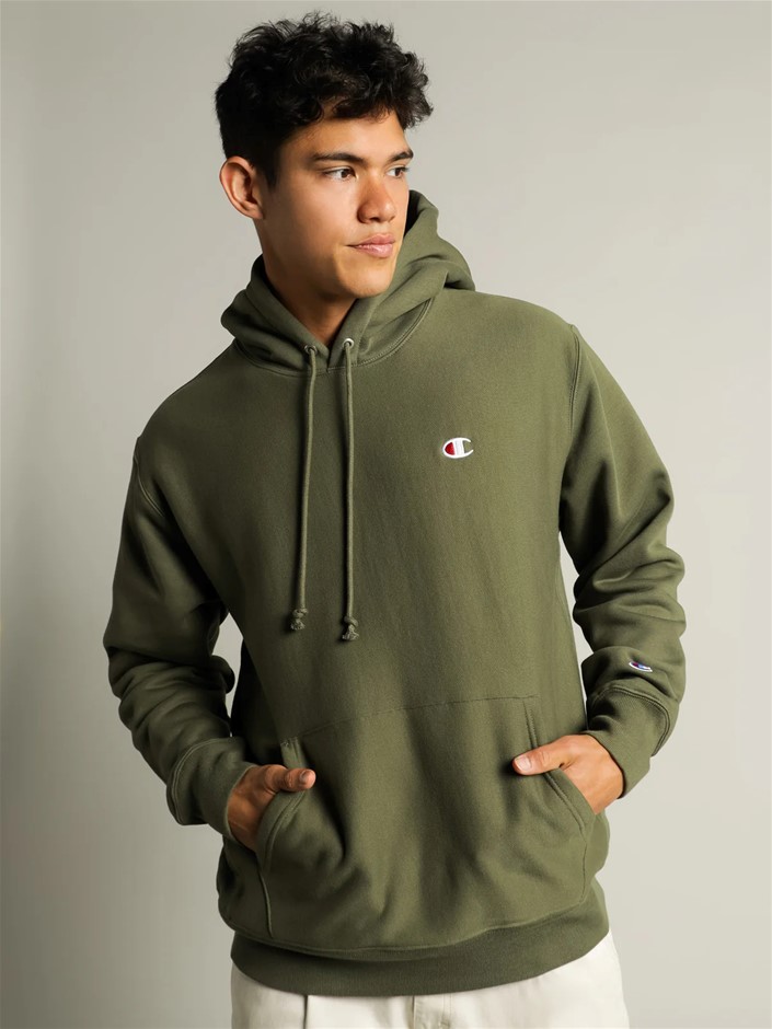 CHAMPION Men's Reverse Weave French Terry Hoodie, Medium, Seigfried, AW7RN.