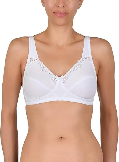 NATURANA PLUS Padded Straps Wirefree Bra, Size 34E, White, 5046.