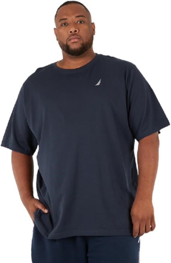 NAUTICA Men's Bowen T-Shirt, Size 4XL, Dark Navy, NAN1CRB0.