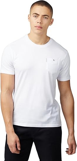 BEN SHERMAN Men's Signature Pocket T-Shirt, Size 2XL, White, BS0059326. RRP