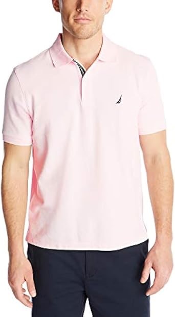 NAUTICA Men's Classic Fit Short Sleeve Performance Pique Polo Shirt, Size X
