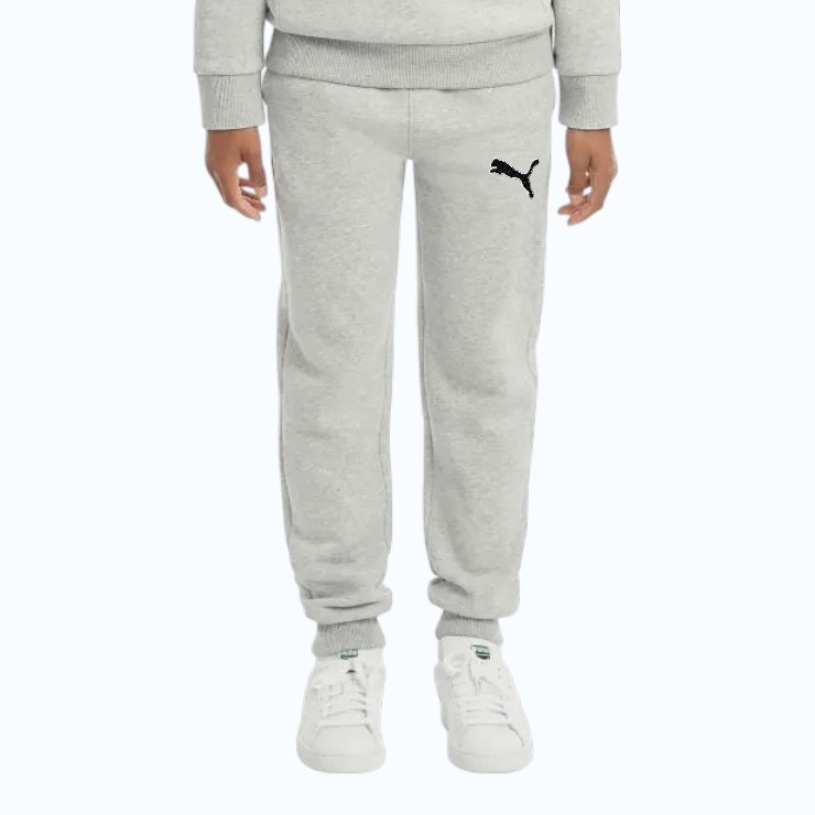 PUMA Boys' Fleece Joggers, Size XL (16), Light Grey Heather (03), 221296.