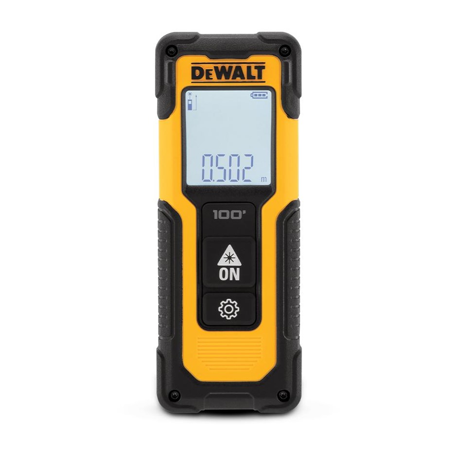 DeWALT 30m Laser Distance Measurer. NB: Minor use.