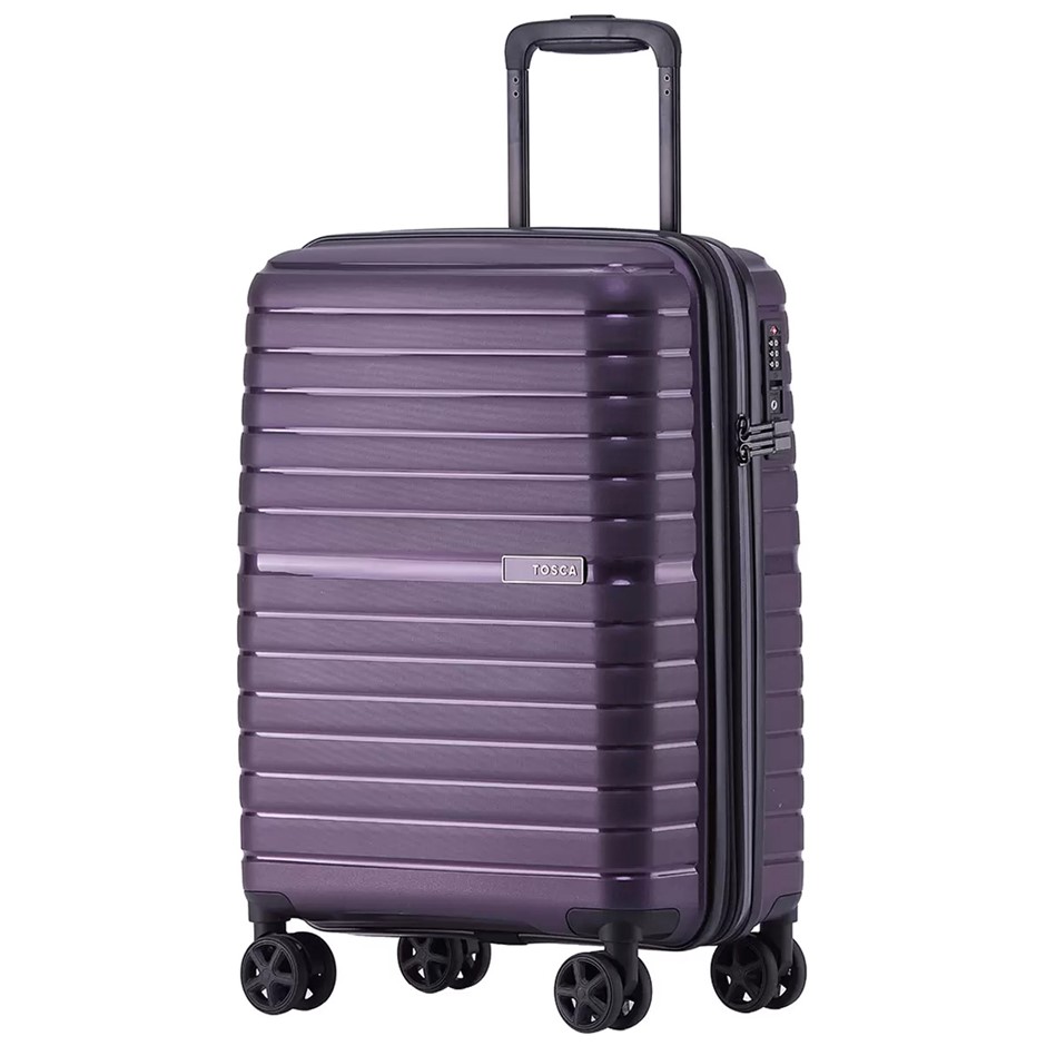 TOSCA Tron Carry On Luggage, Purple, 54cm. NB: minor use