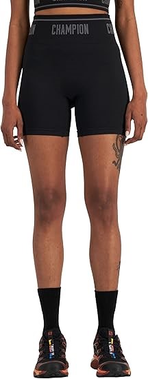 CHAMPION Womens CH Roch Flex Biker Shorts, Black, Size Large, CREFN. Buyer