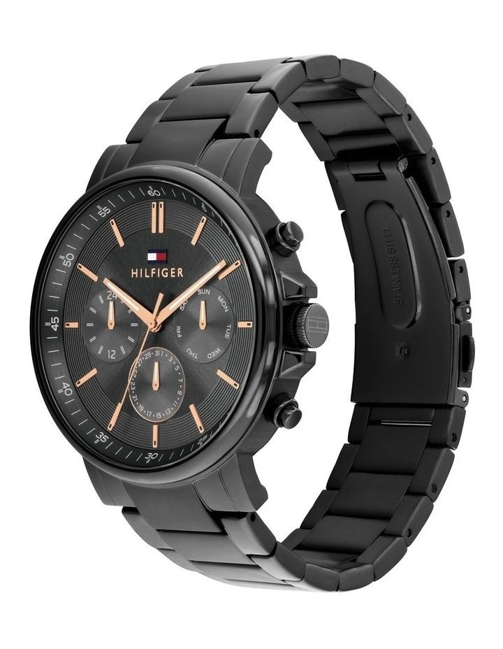 HILFIGER Tyson Ionic Plated Steel Dial 1710711 Watch, Grey