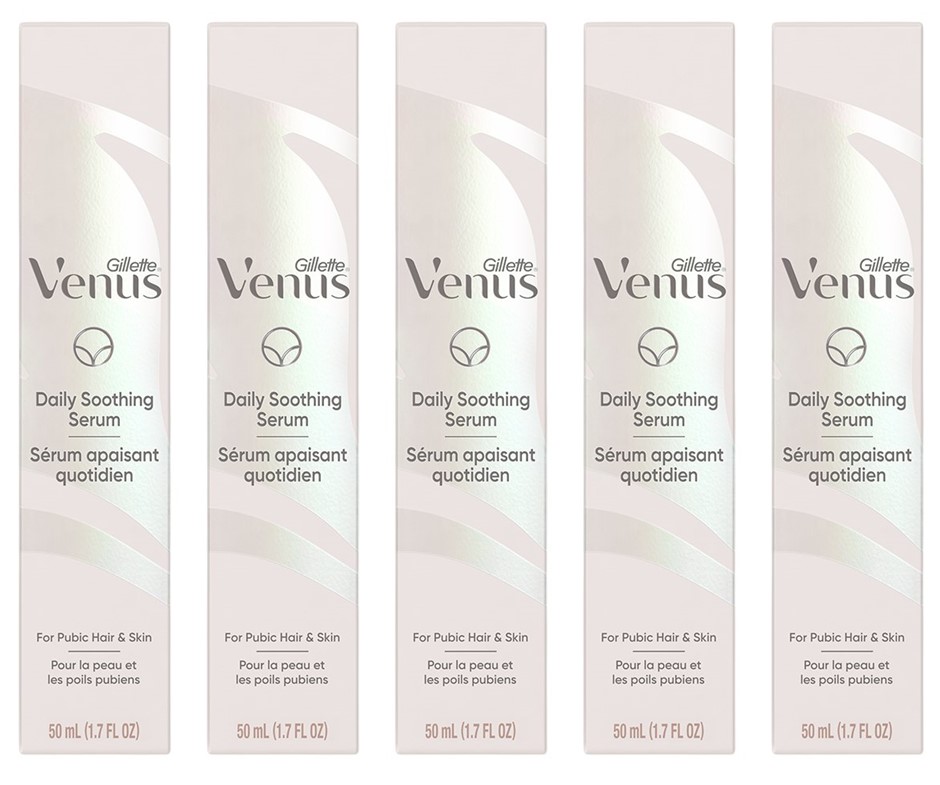 5 x GILLETTE Venus Daily Soothing Serum for Pubic Hair and Skin 50 ml